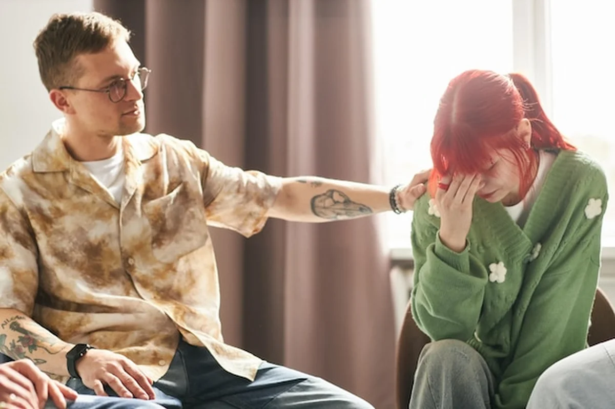 Pocieszanie osoby w domu