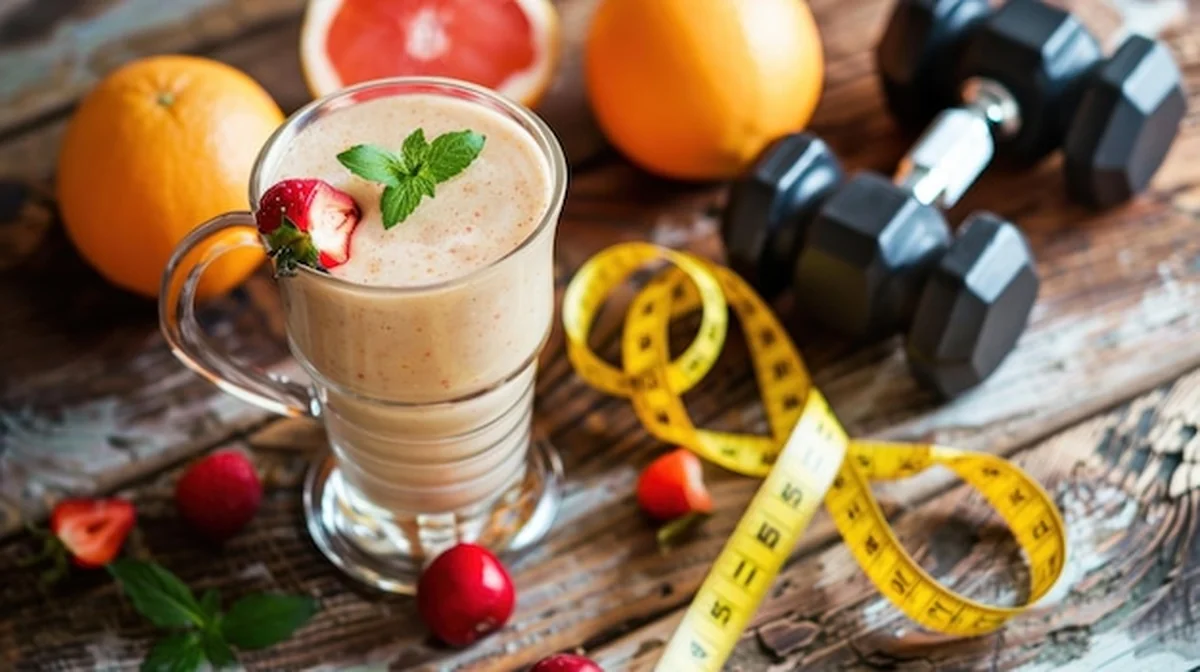 Zdrowy smoothie w szklance